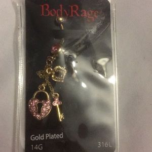 Belly bottom piercing